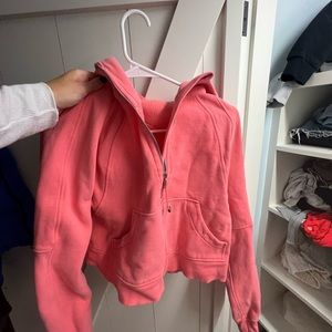 lululemon scuba cropped quarter zip